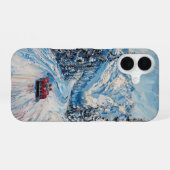 winterracer iPhone 16 hoesje (Achterkant horizontaal)