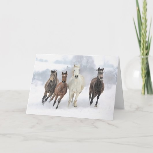 winterracers feestdagen kaart (Voorkant)