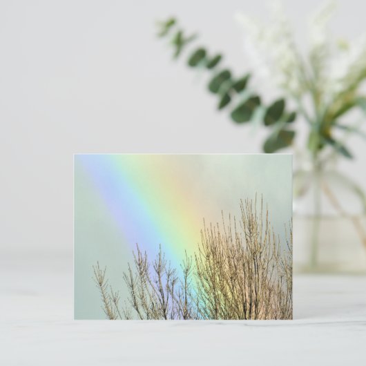 Winterregenboog Briefkaart (Staand voorkant)