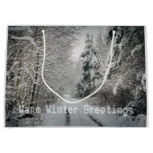 Winterreis door het bos groot cadeauzakje (Voorkant)