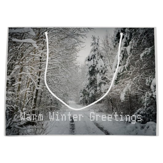 Winterreis door het bos groot cadeauzakje (Voorkant)