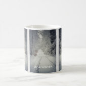 Winterreis door het bos koffiemok (Center)