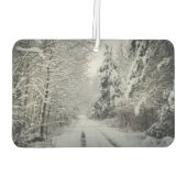 Winterreis door het bos luchtverfrisser (Achterkant)