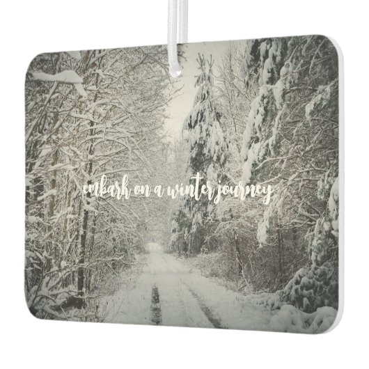 Winterreis door het bos luchtverfrisser (Links)