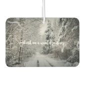 Winterreis door het bos luchtverfrisser (Voorkant)