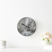 Winterreis door het bos ronde klok (Huis)