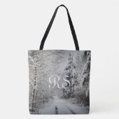 Winterreis door het bos tote bag (Voorkant)