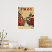  winterreis naar Belfast Poster (Keuken)