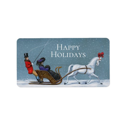 Winterreizigers Etiket (Voorkant)