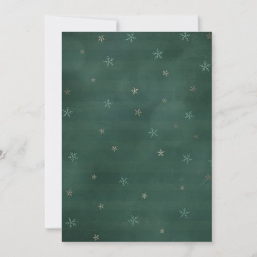 Winterrendier Baby shower uitnodiging (Achterkant)