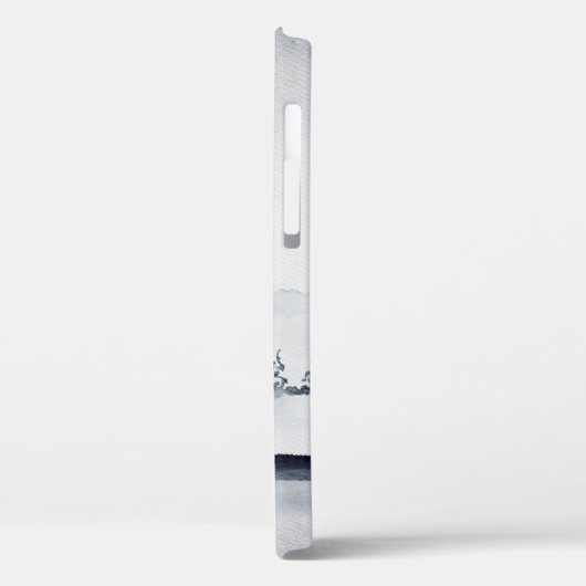 Winterrendierritme - Waterverf grijs Case-Mate iPhone Case (Achterkant / Links)