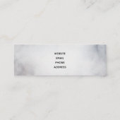Winterrendierritme - Waterverf grijs Mini Visitekaartje (Achterkant)