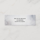 Winterrendierritme - Waterverf grijs Mini Visitekaartje (Achterkant)