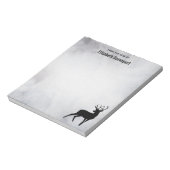 Winterrendierritme - Waterverf grijs Notitieblok (Linkerzijde)