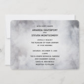 Winterrenrennistrische grijze Waterverf bruiloft Kaart (Achterkant)