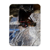 winterrijpaard magneet (Verticaal)