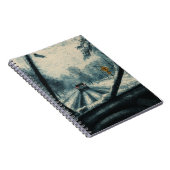 Winterrit door de sneeuw - Uitzicht Notitieboek (Rechterzijde)