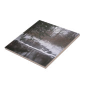 "Winterrivier" Tegeltje (Zijkant)