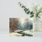 Winterrivierlandschap Briefkaart (Staand voorkant)