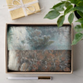 Winterrivierlandschap, ontkoppeling tissuepapier (Geschenk)