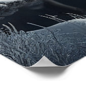 Winterrivierlandschap Poster (Hoek)