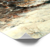 Winterrivierlandschap Poster (Hoek)