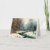 Winterrivierlandschap, winter kaart (Voorkant)