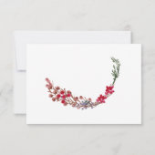 winterrode bessen foto vrolijke kerstkaart kaart (Achterkant)