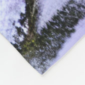 Winterrode kardinaal fleece deken (Hoek)