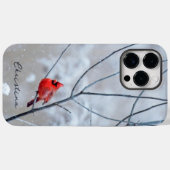 Winterrode kardinaal in sneeuw Case-Mate iPhone case (Achterkant (horizontaal))