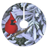 Winterrode kardinaal kerstboom rok (Voorkant)