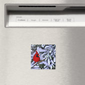 Winterrode kardinaal magneet (Insitu (Vaatwasser))