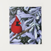Winterrode kardinaal wandkleed (Voorkant)
