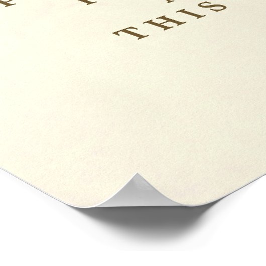 winterrode rozen niet-gestopt trouwceremoniebord poster (Hoek)