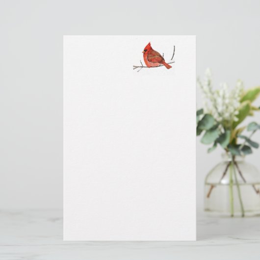 Winterrood Briefpapier (Staand voorkant)