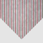 Winterrood en groene streep tissuepapier (Detail)