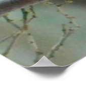 Winterrood kardinaal Poster (Hoek)