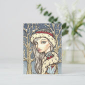 WinterRoos Briefkaart (Staand voorkant)