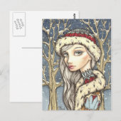 WinterRoos Briefkaart (Voorkant / Achterkant)