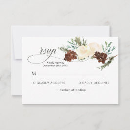 Winterroos Pinery RSVP Kaartje