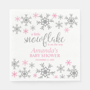 Winterroze Baby shower Snowflake Servet
