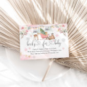 Winterroze bos dieren meisjesboeken voor Baby Informatiekaartje