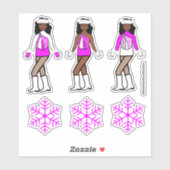 Winterroze danser Stickers #1 (Vel)