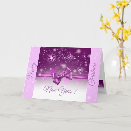 Winterroze Kaart (Gele Bloem)