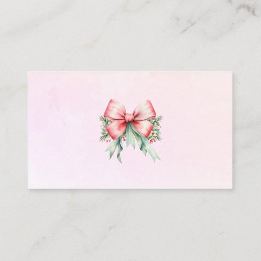 Winterroze kerstboom, raad eens hoeveel snoepjes informatiekaartje (Achterkant)