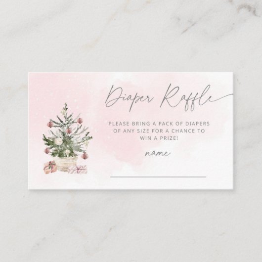 Winterroze kerstboomkleerkaartje informatiekaartje (Voorkant)