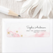 Winterroze Snowflakes Baby shower Label (Insitu)
