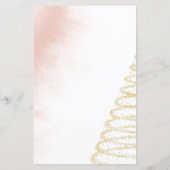 Winterroze Waterverf Baby shower Spel tekens (Achterkant)