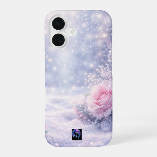 Winterrozen iPhone 16 Hoesje (Achterkant)