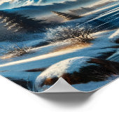 Winterrust: Alpenreflecties Poster (Hoek)